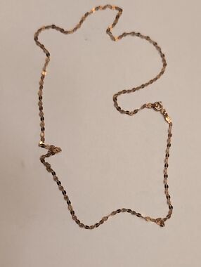 Rose Gold-Tone Chain Necklace Sterling Silver 925